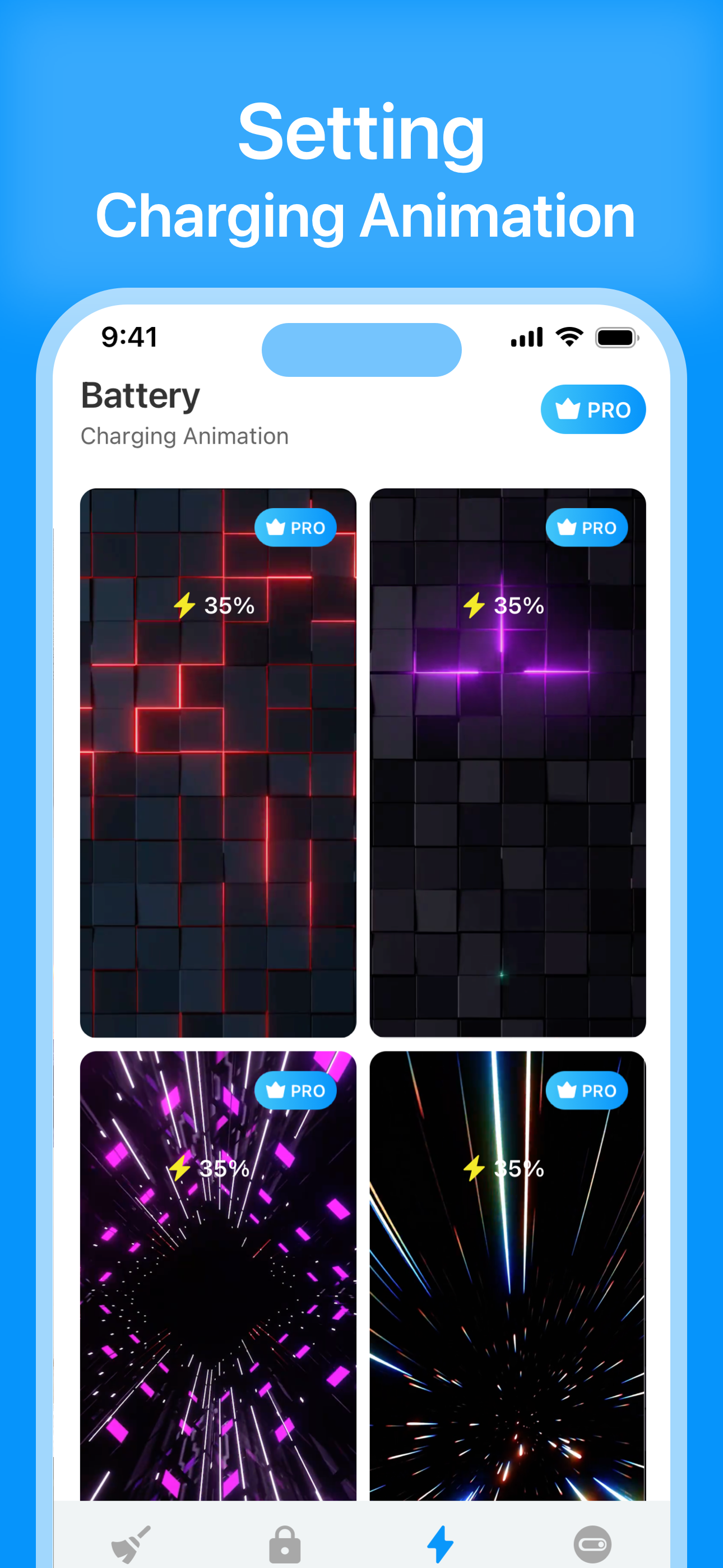 Charging Animation Interface